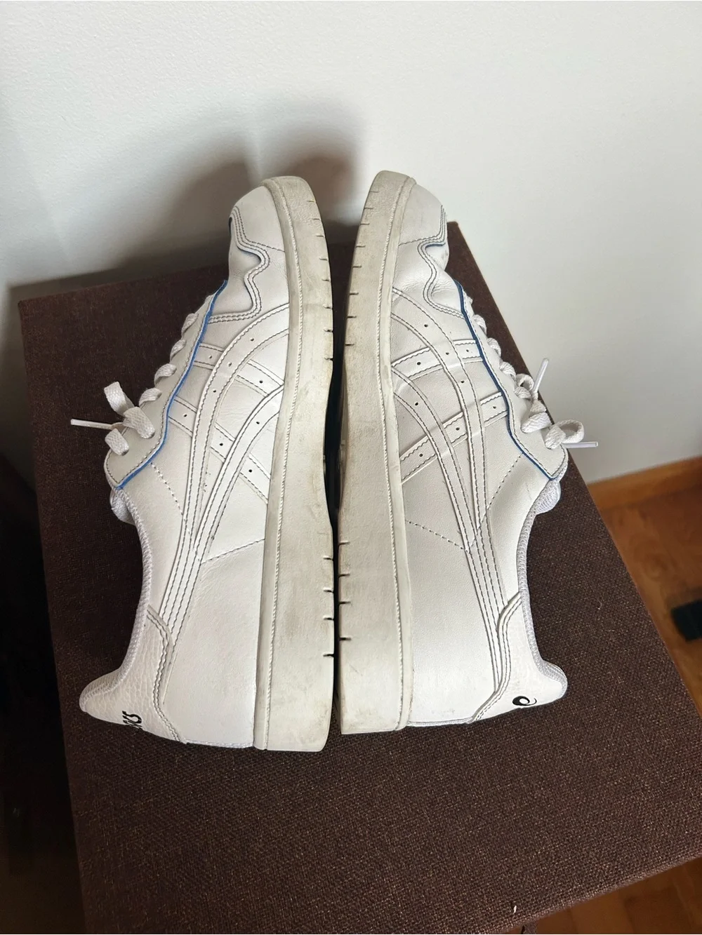 Asics all white